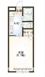 滋賀県東近江市建部堺町【アパート】の間取り
