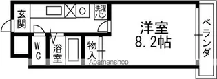 アミティ小阪【201号室】の間取り