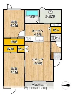 TOWNエース4【303号室】の間取り