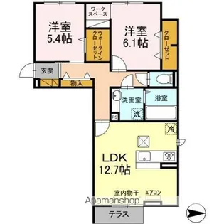 ハイピクチャー D棟【1階】の間取り