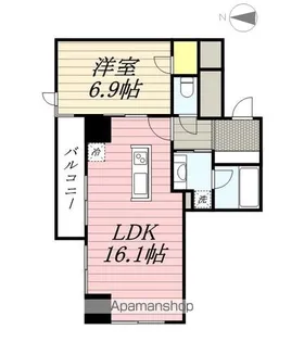 ロイヤルパークス大名【1205号室】の間取り