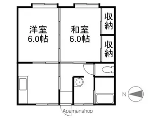 コーポながの【203号室】の間取り