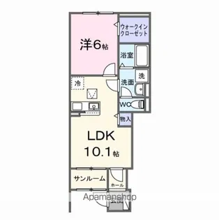 ヒカルサ岐阜琴塚サウス【1階】の間取り