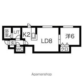 REST HILLS白石駅 B棟【3階】の間取り