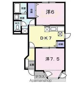 香川県高松市木太町【アパート】の間取り