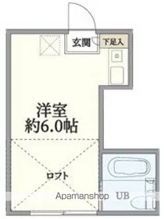 クロノス小平SOUTH【213号室】の間取り