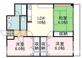 メゾン・ド・カーム【305号室】の間取り