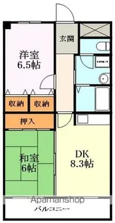 ラポート曽谷【102号室】の間取り