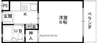 光栄ハイツ芥川【3階】の間取り