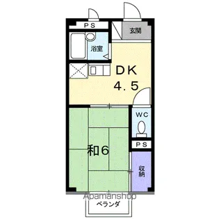 シャルマン苗代【2階】の間取り