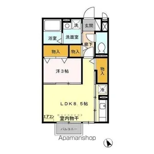 パルフェ【2階】の間取り