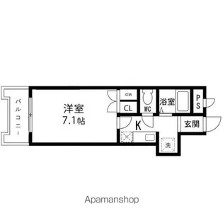 レジデンス佐々木【5階】の間取り