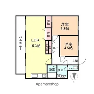 ライト クローバー【4階】の間取り