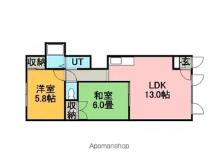 ハイヴィレッジⅡ【2階】の間取り