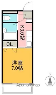 クレメント南宝永【606号室】の間取り