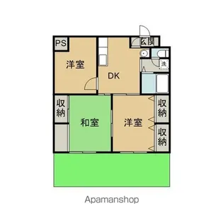 コーポみねたに【1階】の間取り
