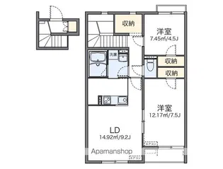レオネクストアムール【2階】の間取り