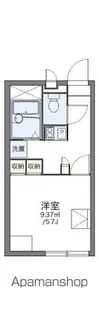 レオパレスプラナトピア【201号室】の間取り