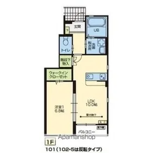 カルム御前通り【1階】の間取り