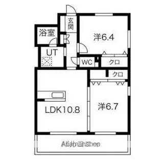 シャルム城町【1階】の間取り