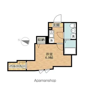 グリーンハイツ西横浜【1階】の間取り