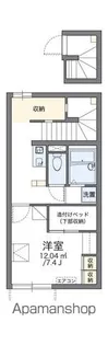 レオパレスプレシャス乙島【202号室】の間取り