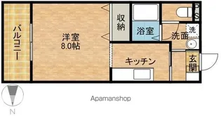 オリオンアパートメント【1階】の間取り