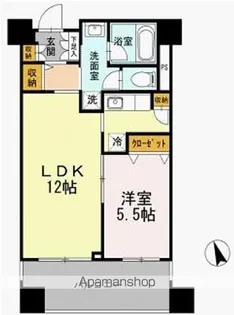 カスタリア荒川【12階】の間取り