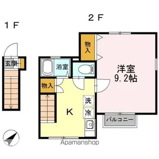 ロエベIII【2階】の間取り