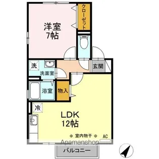 サウスメドウ ABC【2階】の間取り