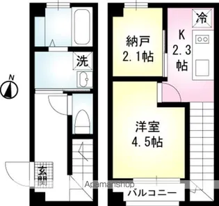 LUMIERE南品川A【102号室】の間取り