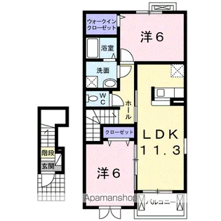 ファイン【2階】の間取り