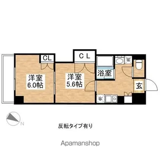 レジデンスカープ名古屋【7階】の間取り