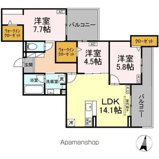 Century Grove 守山【2階】の間取り