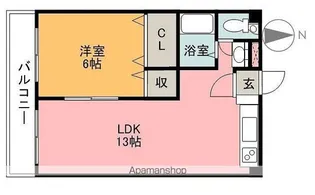 浅野サンハイツ【3階】の間取り