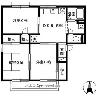 ベルメゾンおち A棟【2階】の間取り