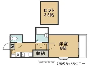 レバレントⅠ【204号室】の間取り