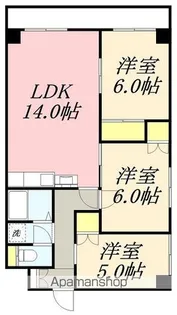 ピアコート神山【2階】の間取り