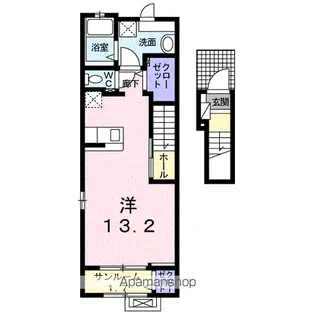レア オハナB【2階】の間取り