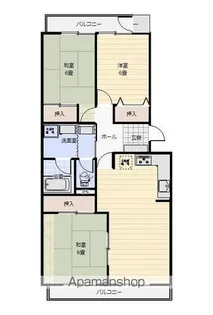メゾン大山【401号室】の間取り