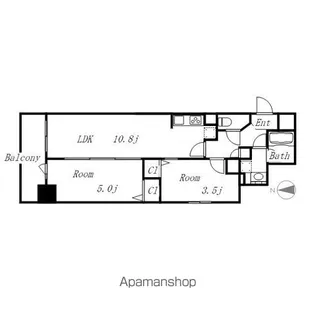 プレサンスTHE久屋大通レジェンド【14階】の間取り