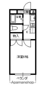 レジデンス西中央【1階】の間取り