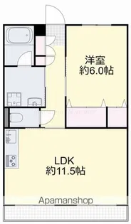 サンライト富田【1階】の間取り