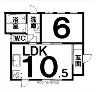 ST23【C-1号室】の間取り