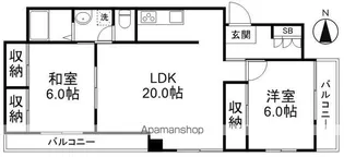 レジデンスオザキ【1階】の間取り