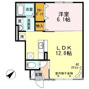 ガーデン小柳【1階】の間取り