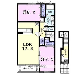 ザ・ロイヤルオーク【2階】の間取り
