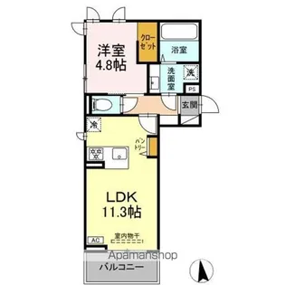A春栄【3階】の間取り