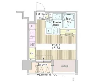 アーバンキューブ九段南【8階】の間取り