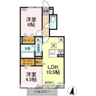 レクエルド【1階】の間取り